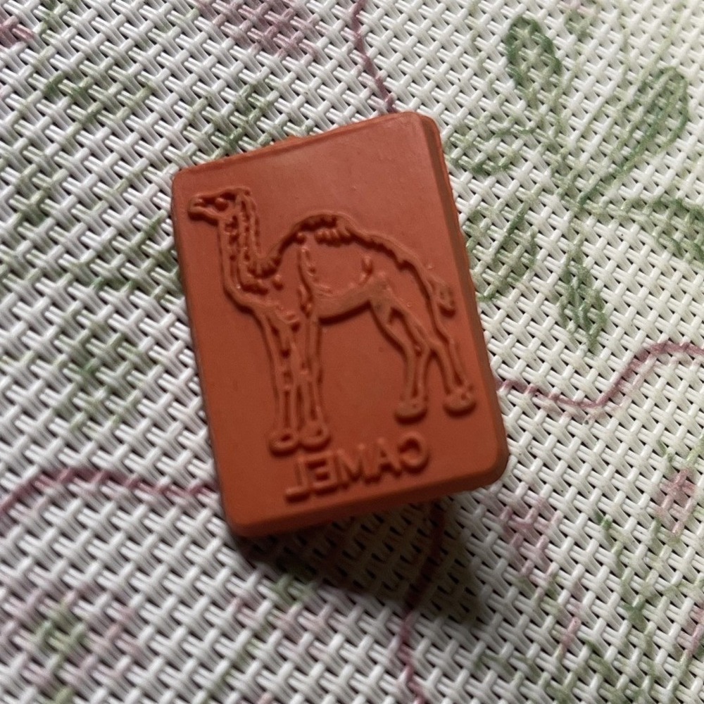Vintage Camel‎ Rubber Stamp Unused Office Craft Scrapbooking Stamp 1.25"
